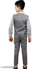 3 Pcs Coat Pant Set for Boys 