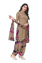 Yashika Unstitched Crepe Salwar Suit Material 