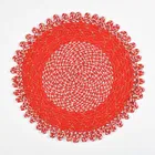 Polypropylene PP Doormat, Red, Pack of 2 