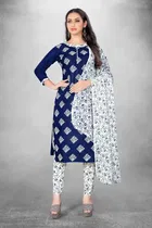 Cotton Slub Unstitched Dress Material for Women 