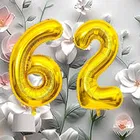 Foil Balloon for Birthday Celebration, No. 62 