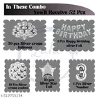 52 Pcs 3rd Birthday Decoration kit, Multicolour, Set of 1