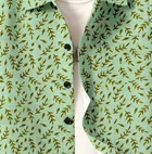 Cotton Printed Shirt For Boys, Green 