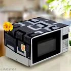 KANUSHI Industries® Microwave / Oven Top Cover With 4 Utility Pockets + 1 Pc Top Load Fully Automatic Washing Machine Cover 