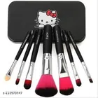 Premium Hello Kitty Makeup Brushes (Multicolor, Set of 7)