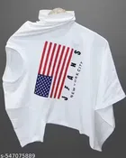 New York City Polyester T-Shirt for Men ,White 