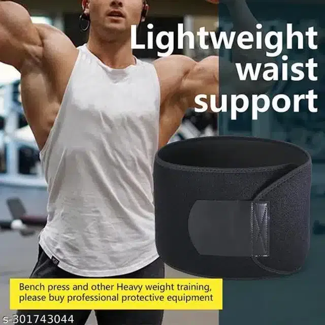 Sweat Belt for Unisex (Black, Free Size)