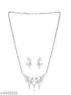 Alloy Mangalsutra with Earrings for Women 