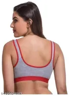 Cotton Sports Bra for Women & Girls, Multicolour, Pack of  6 
