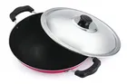 Aluminium Nonstick Appam Pan with stainless steel Lid 