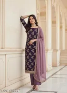 Embroidered Anarkali Party Suit for Women 