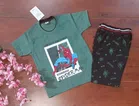 Cotton Printed Clothing Set for Kids (Multicolor, 1-2 Years)