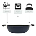 Iron Hard Anodised Non Stick Kadai Cookware Combo for Kitchen 