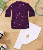 RK TRADERS Floral Sequin Cotton Kurta Set for Boys 