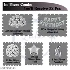 52 Pcs 4th Birthday Decoration kit, Multicolour, Set of 1