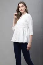 Cotton Embroidered Top for Women 