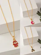 Gold Plated Chain & Pendant for Women & Girls 