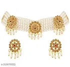 Alloy Necklace with Earrings for Women 