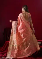 Embroidered Border Cotton Silk Saree for Women 