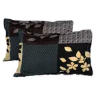 Grover Leaf Pillow Covers Pack of 4 Brown Floral