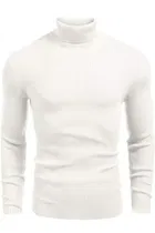 Cotton Blend High Neck Sweater for Men 