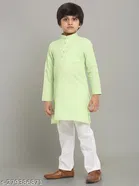 Cotton Blend Kurta with Pyjama for Boys 