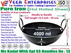 Iron Kadhai for Home, Black 