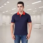 Cotton Blend Polo Neck T-Shirt for Men 