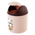 Round Mini Plastic Dustbin - Assorted