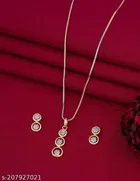Alloy Necklace with Earrings for Women 