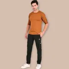 Lycra Nylon Logo Printed Track Pant for Men 