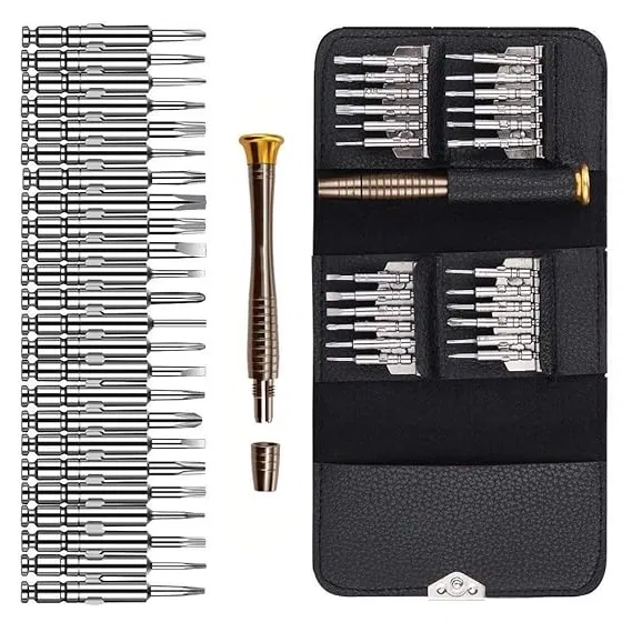 Stainless Steel 25 in 1 Screwdriver Tool Kit (Multicolor, Set of 1)