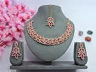 White Diamond Colour Kundan Rhodium plated Jewellery for Women 
