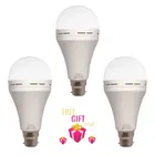 Plastic 12 Watt Rechargeable Emergency Inverter LED Bulb with Free Gift 