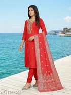 Printed A-line Kurta Set for Women 