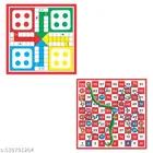2in1 premium Ludo with Snakes & Ladders | Board Game Set for 6+ Years Kids & Adults | Indoor Ludo Board Game | Travel Strategy Game 