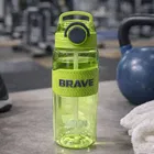Sports Brave Water Bottle Leakproof Design BPA Free Plastic Drinking Sipper Water Bottle 800 ML Green