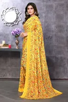 Georgette Printed Saree for Women 