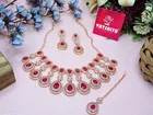 Maroon Timeless Partywear Diamond Jewellery for Women 