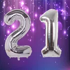 Foil Balloon for Birthday Celebration, No. 21 