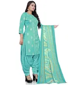 Cotton Suit Fabric with Dupatta for Women 