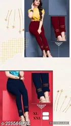 Cotton Lycra Trouser for Women 