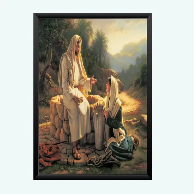 Lord Jesus Religious Wall Photo Frames (Multicolor, 5x7 inches)