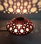 Metal Decorative Electric Moroccan-Style Oil Burner with Oil 