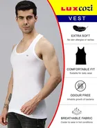 Lux Cozi Cotton Solid Vest for Men, Pack of 2 