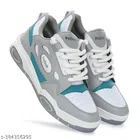 Sports Shoes for Men (Grey & White, 6)