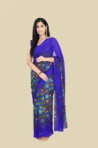 Georgette Printed Saree for Women 