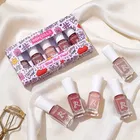 Ronzille Quick Dry And Glossy Nail Polish Gift (Set Of 5) (Red Edition) Pack Of 5