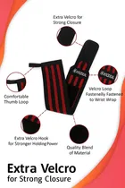 AJRO DEAL WRIST BAND -4 LINE -RED for Men & Women, Wrist Supporter for Gym 