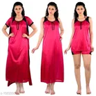Satin Nightdress Set for Women 